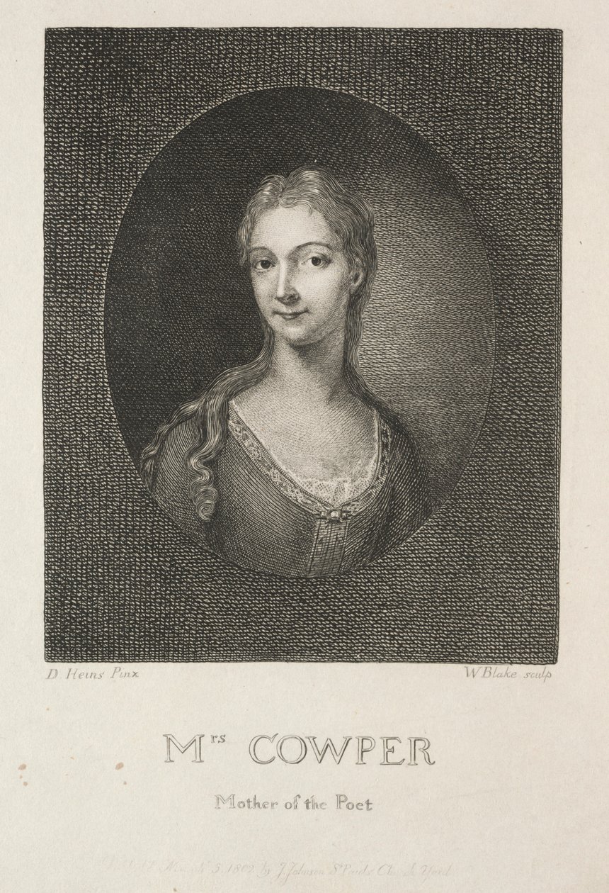 Mrs. Cowper, Mother of the Poet, 1802 by William Blake