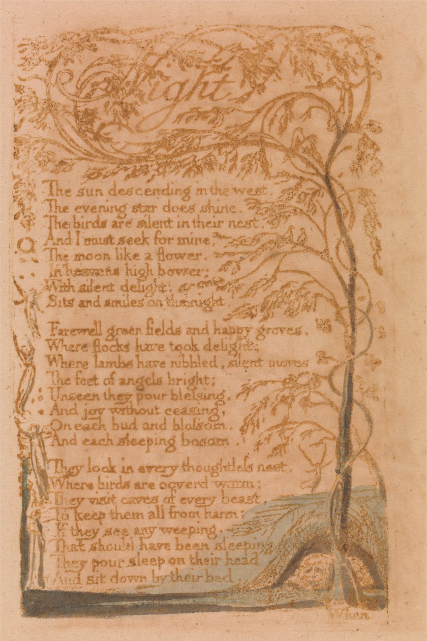 Night (Plate 16) by William Blake