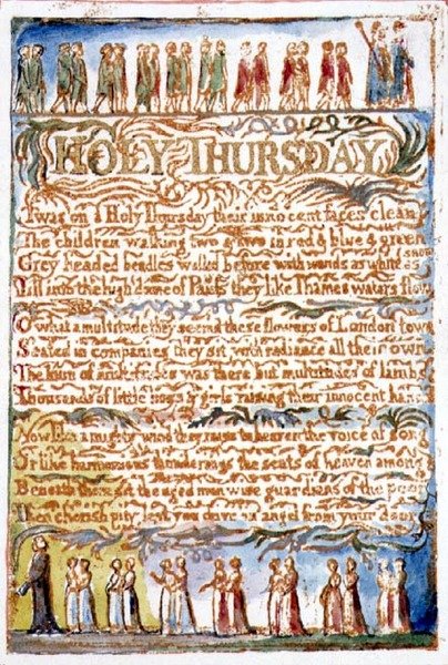 Holy Thursday: plate 19 from Songs of Innocence and of Experience (copy AA) by William Blake