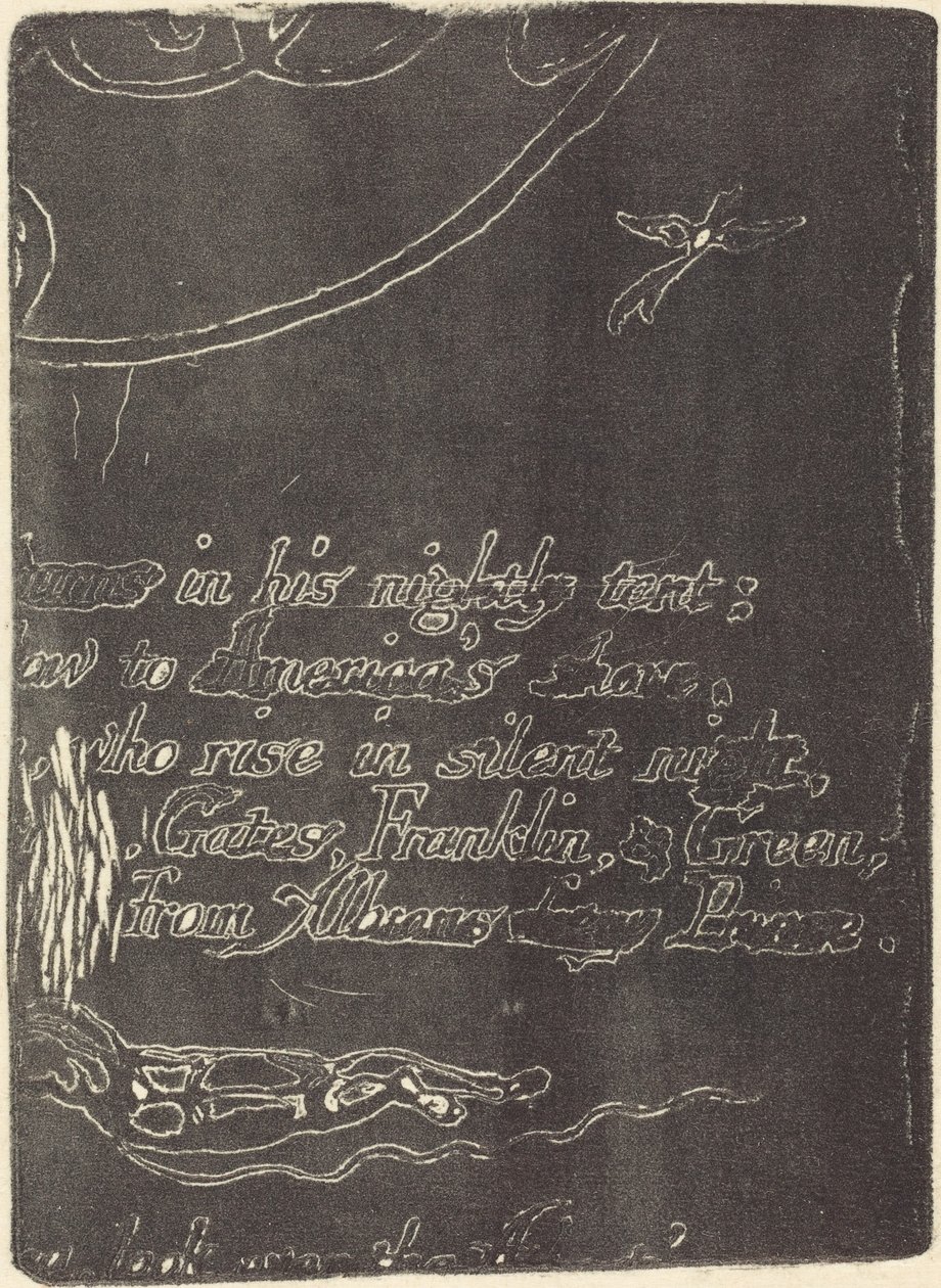 Restrike from Fragment of Cancelled Plate for 