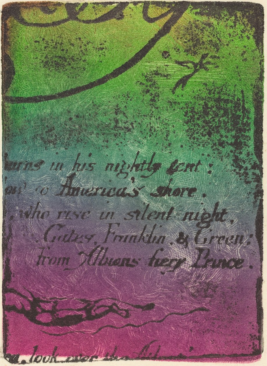 Restrike from Fragment of Cancelled Plate for 