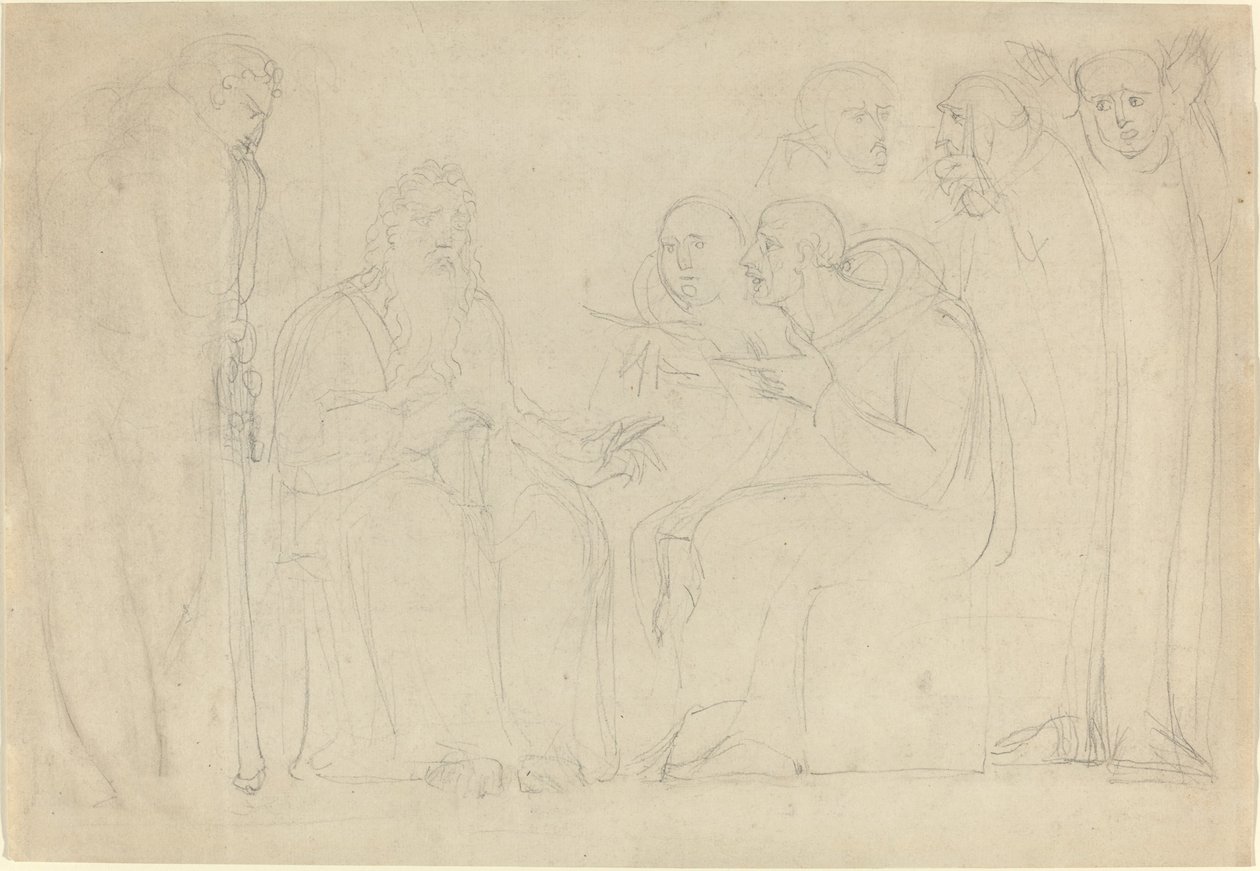 Saint Augustine Converting King Ethelbert of Kent by William Blake