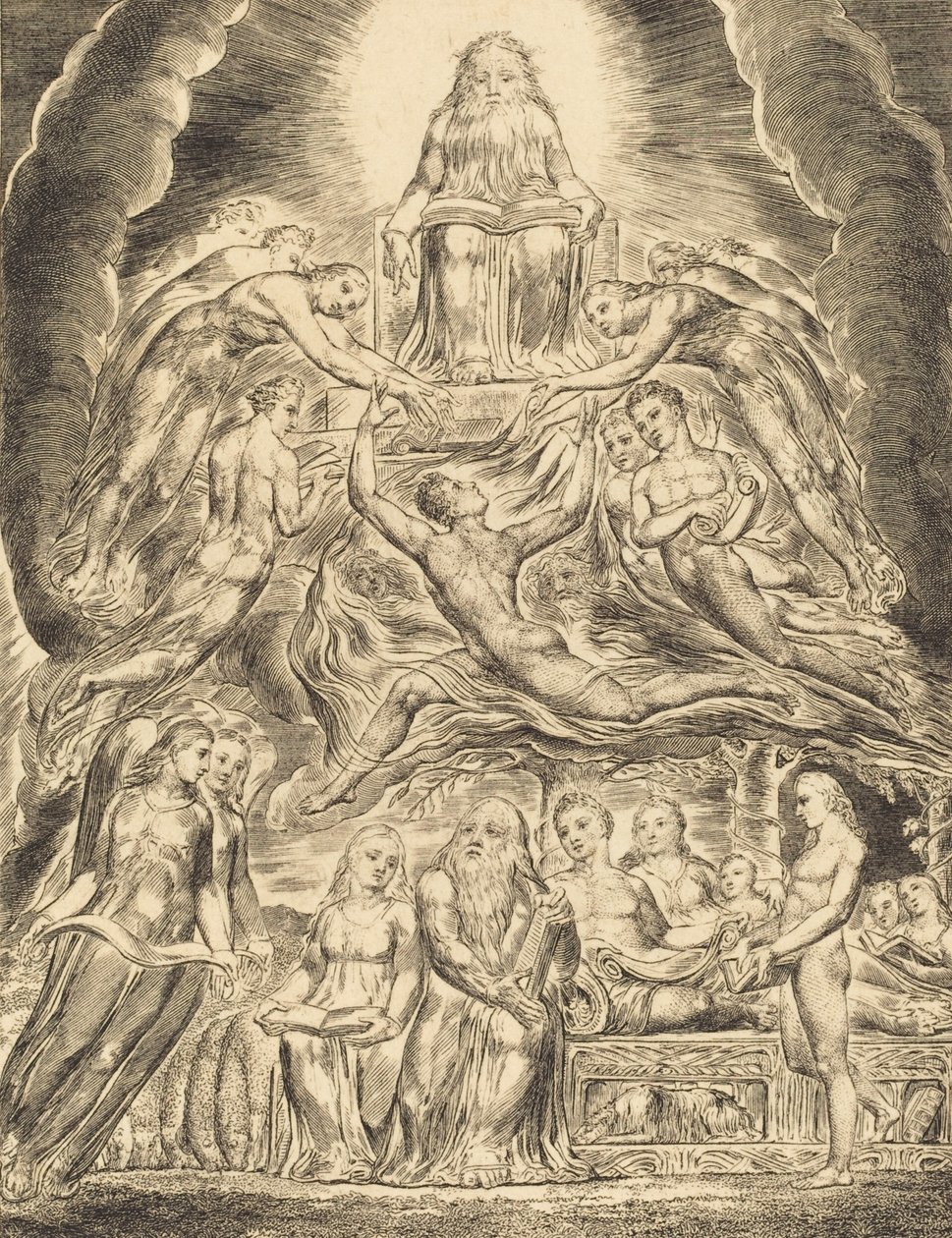 Satan Before the Throne of God by William Blake