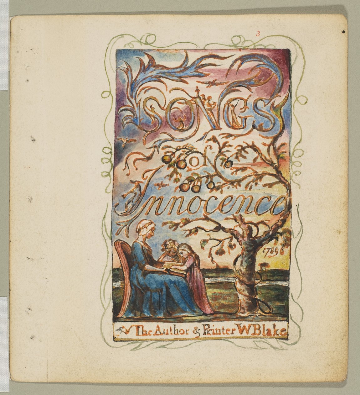 Songs of Innocence: Title Page, ca. 1825 by William Blake