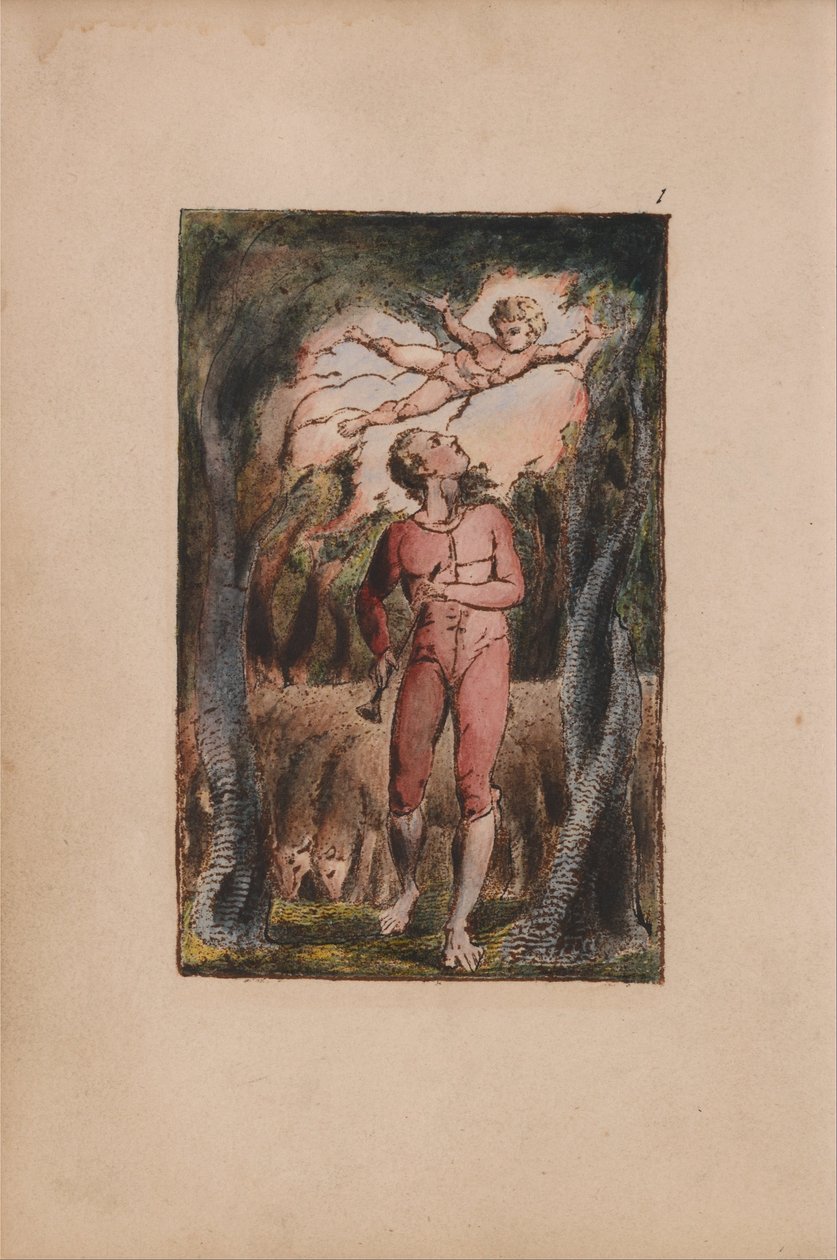 Songs of Innocence and of Experience, Plate 1, Innocence Frontispiece (Bentley 2) by William Blake