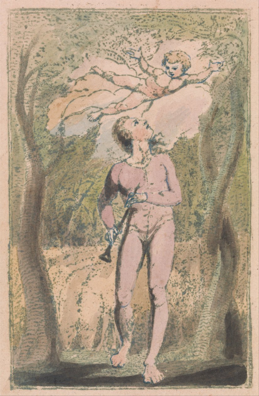Songs of Innocence and of Experience, Plate 1, Innocence Frontispiece by William Blake