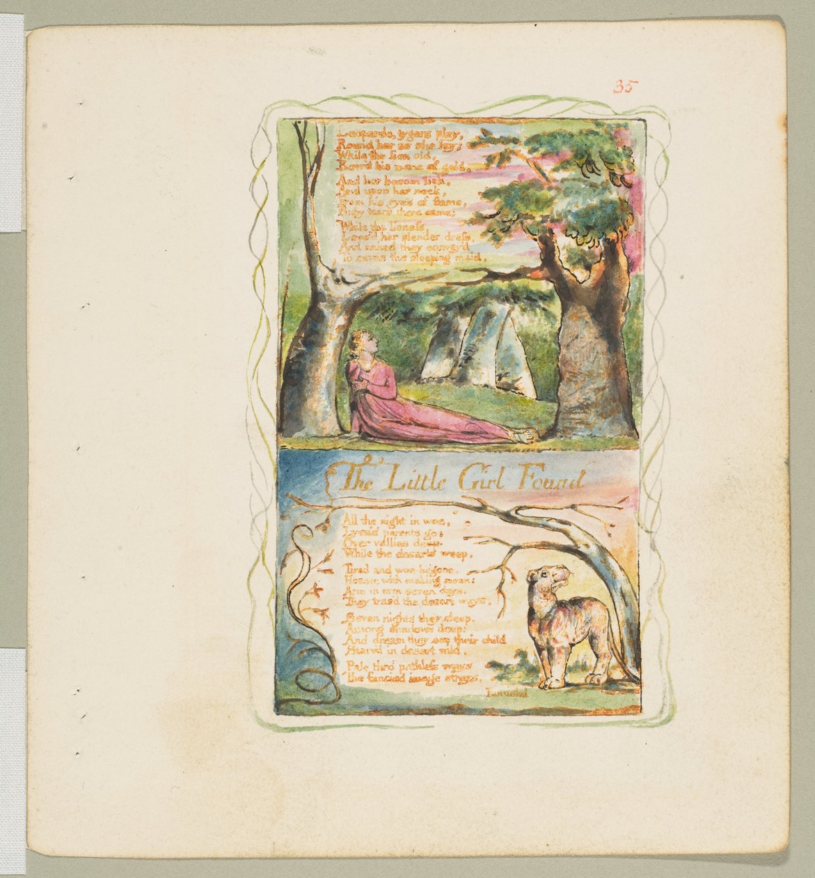 Songs of Innocence and of Experience: The Little Girl Lost, The Little Girl Found by William Blake