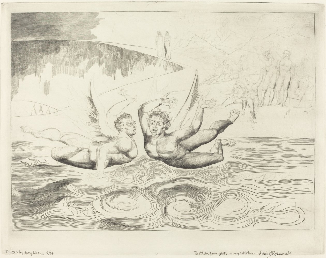 The Circle of the Corrupt Officials; the Devils Mauling Each Other by William Blake