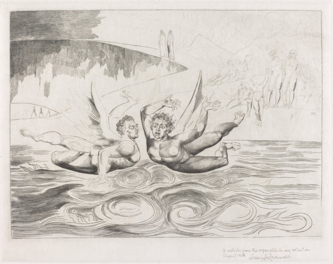 The Circle of the Corrupt Officials; the Devils Mauling Each Other by William Blake