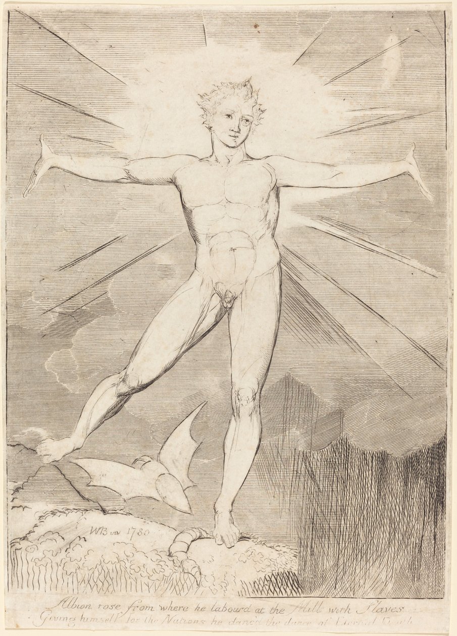 The Dance of Albion Glad Day by William Blake