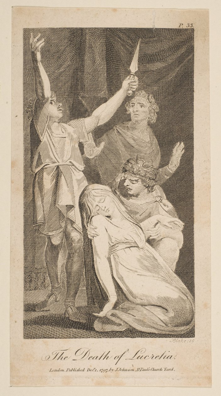 The Death of Lucretia by William Blake