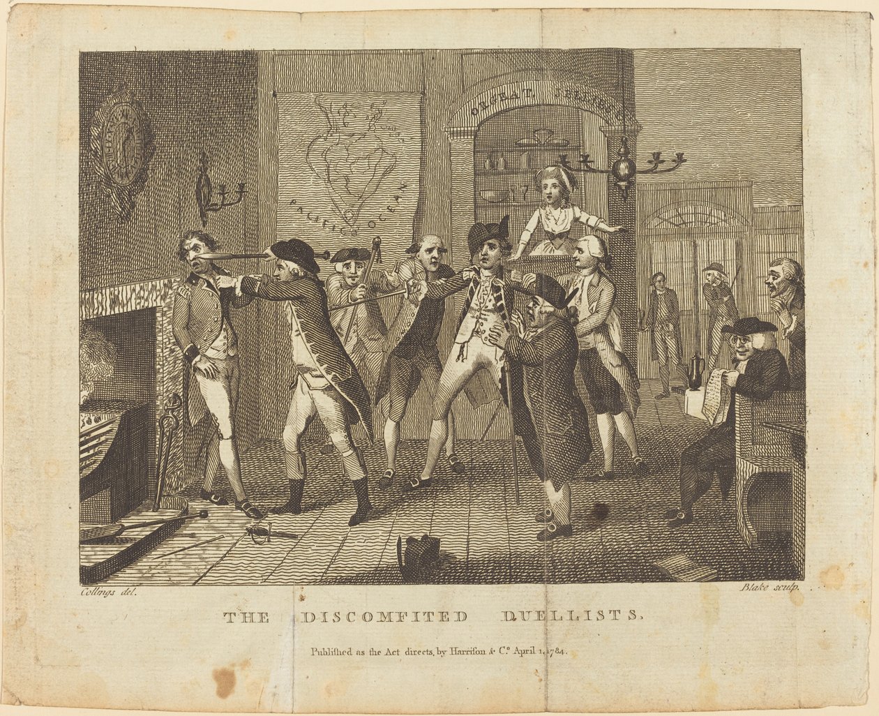 The Discomfited Duellists by William Blake