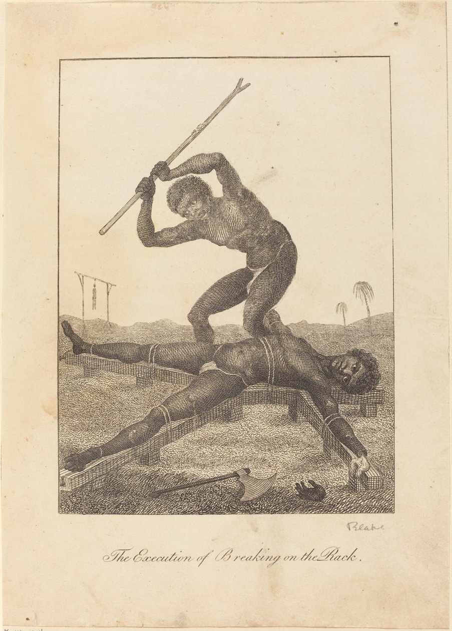 The Execution of Breaking on the Rack by William Blake