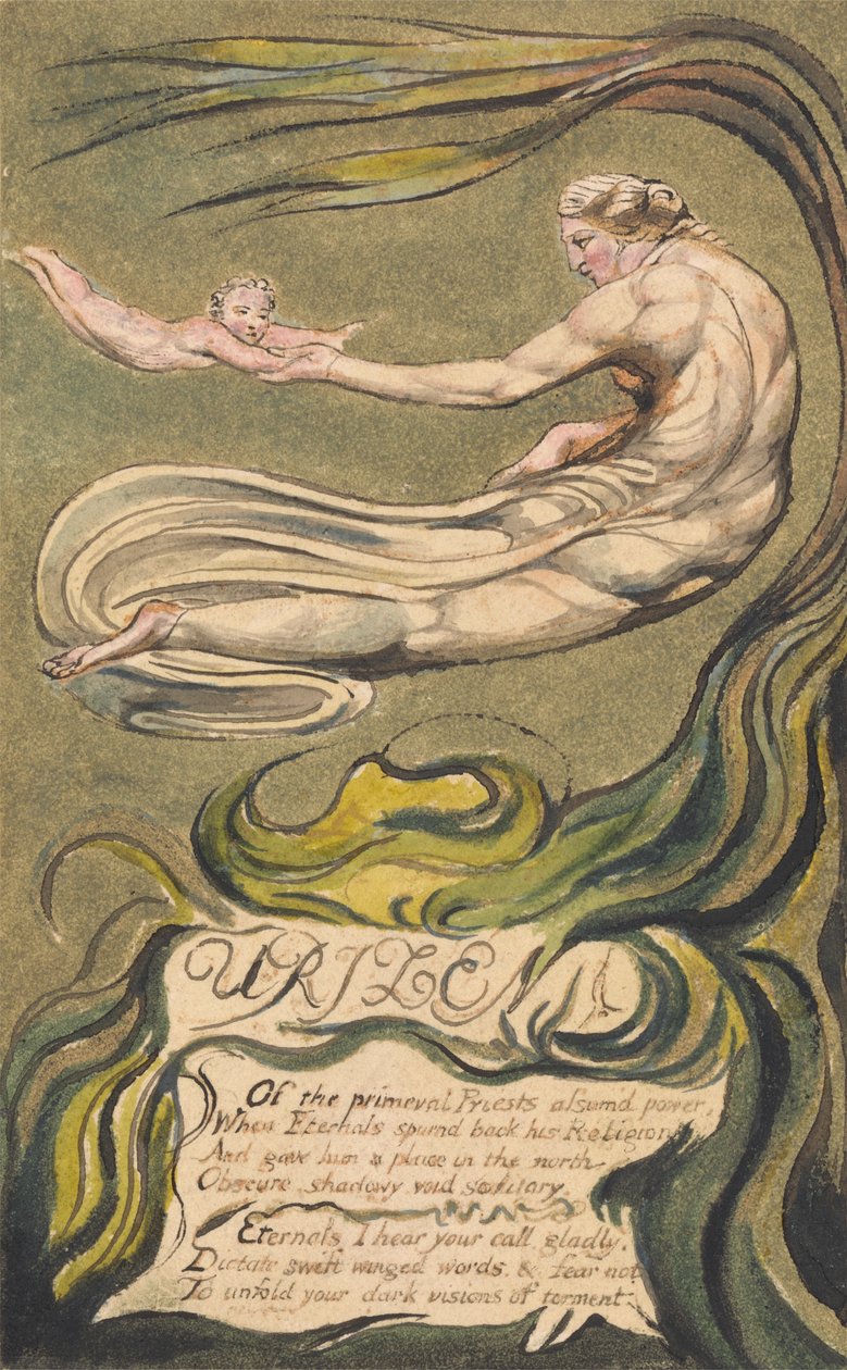 The First Book of Urizen, Plate 2(b), "Preludium" (Bentley 2b) by William Blake