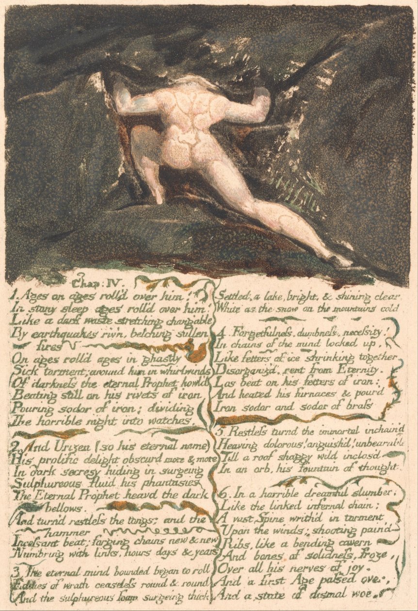 The First Book of Urizen, Plate 9, Chap: IV by William Blake