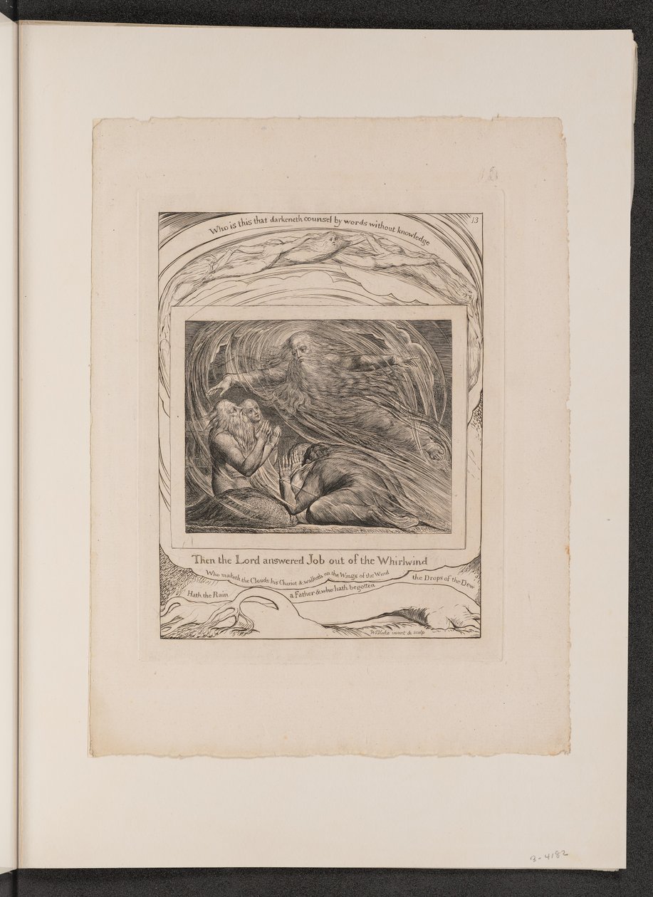 The Lord Answering Job out of the Whirlwind by William Blake