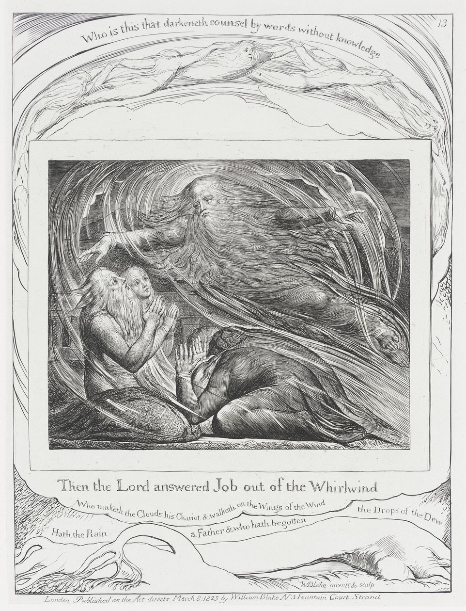 The Lord Answering Job out of the Whirlwind by William Blake