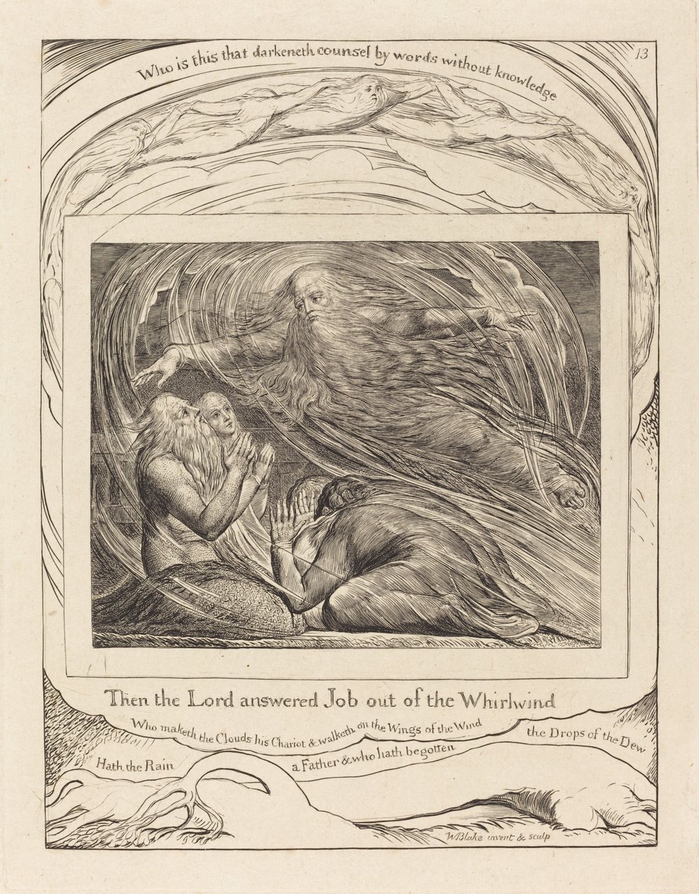 The Lord Answering Job out of the Whirlwind by William Blake