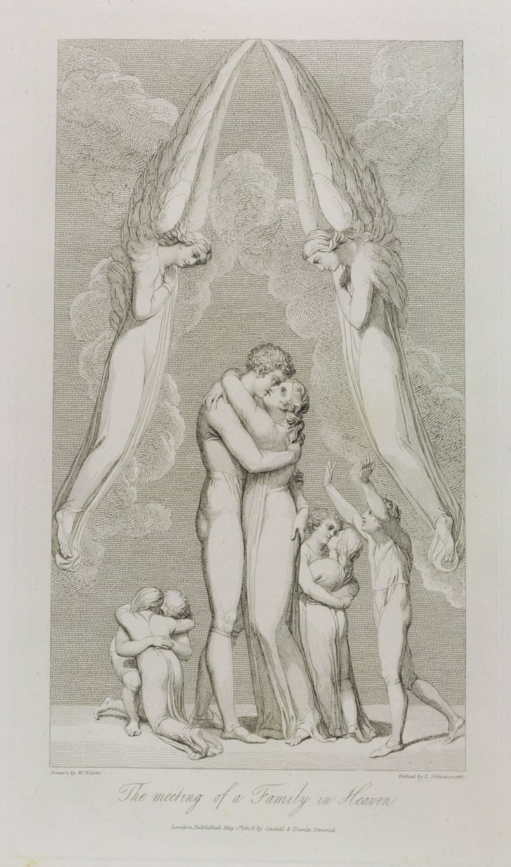 The Meeting of a Family in Heaven, pl.4, illustration from 