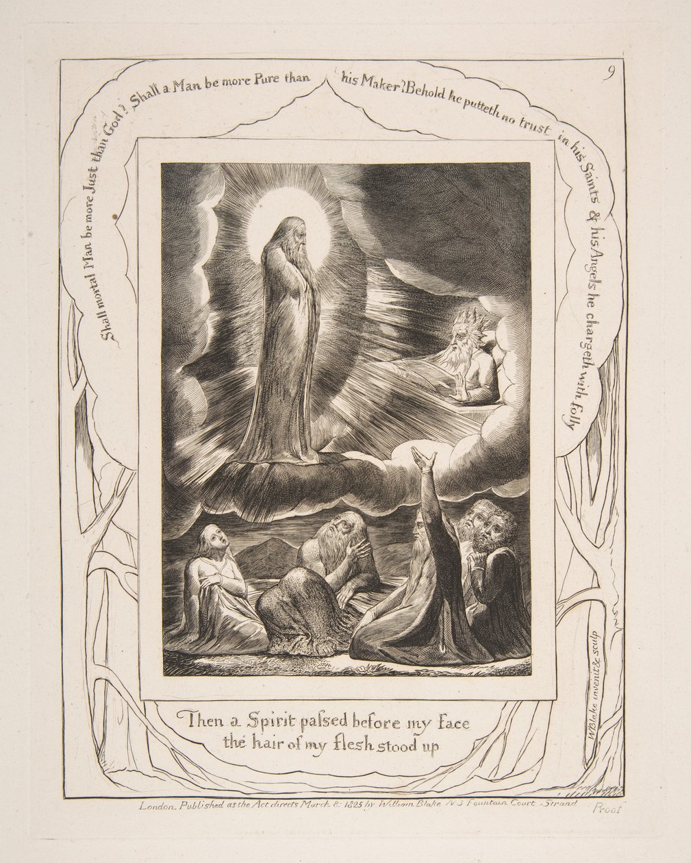 The Vision of Eliphaz from Illustrations of the Book of Job by William Blake
