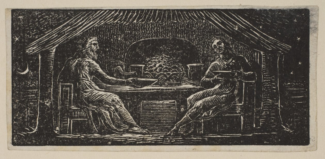 Thenot and Colinet Eat Their Evening Meal, from Thornton