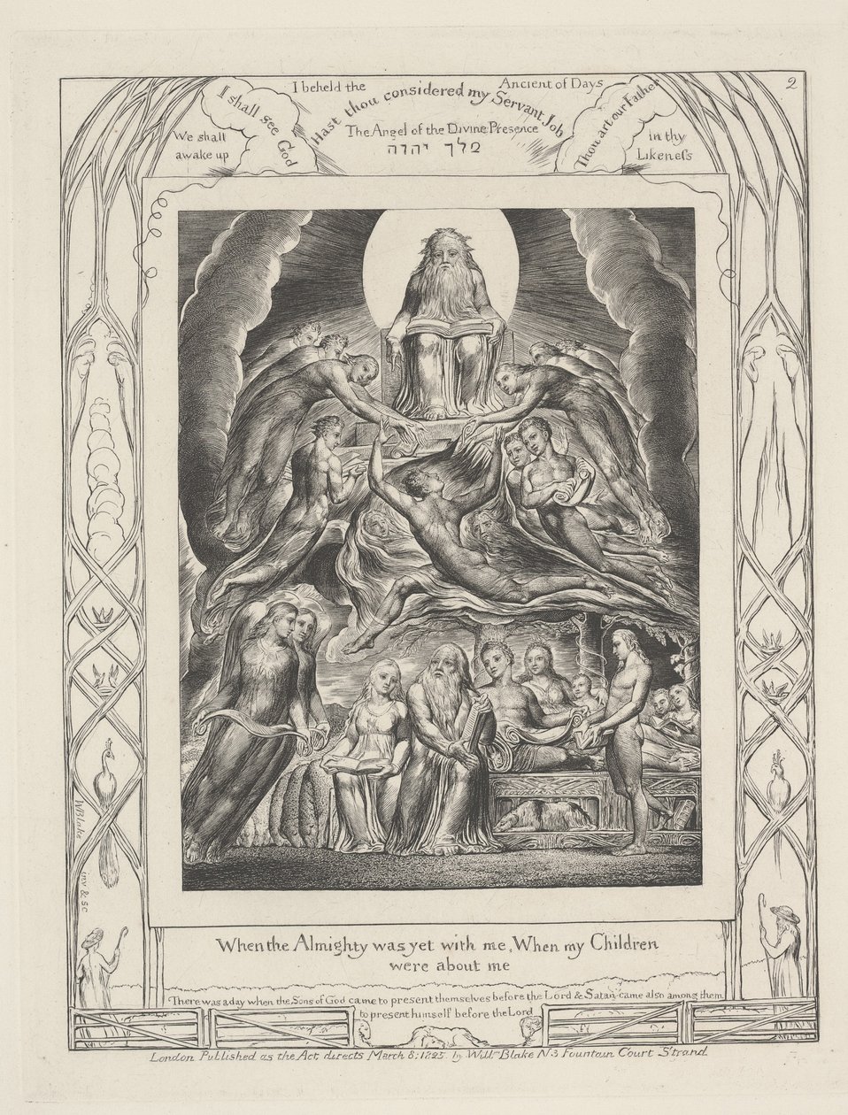 When the Almighty was yet with me, When my Children were about me by William Blake
