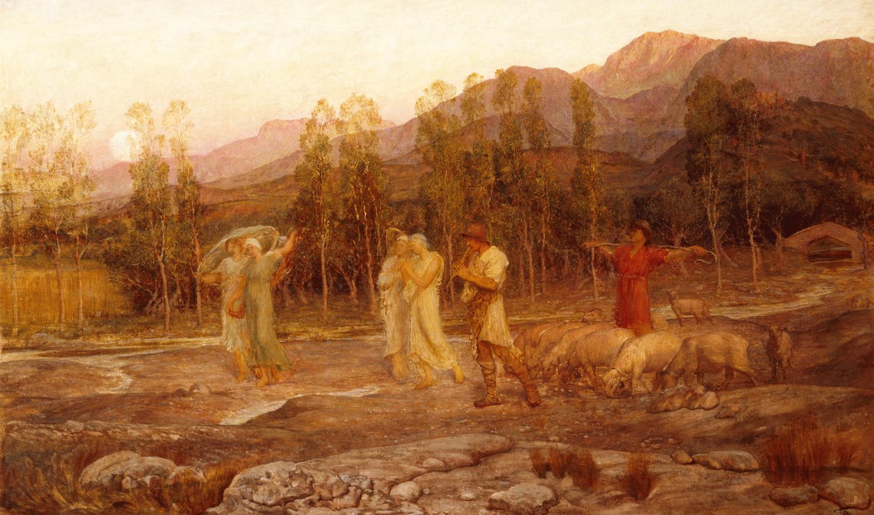 A Pastoral, A Memory of the Valley of Sparta by William Blake Richmond