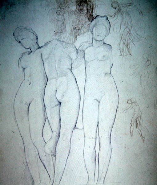 Three Nudes by William Blake Richmond