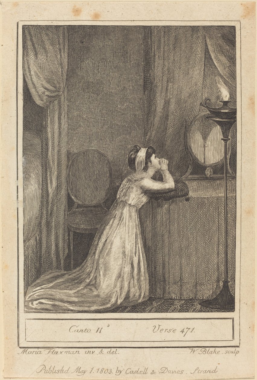 Canto II, Verse 471 by William Blake after Mary Ann Flaxman