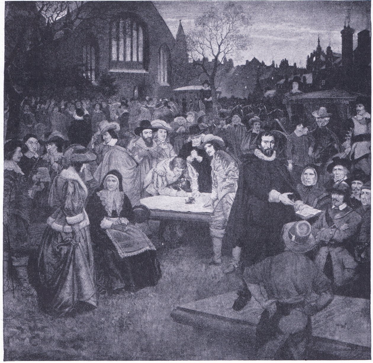 Signing of the National Covenant in Greyfriars Churchyard 1638