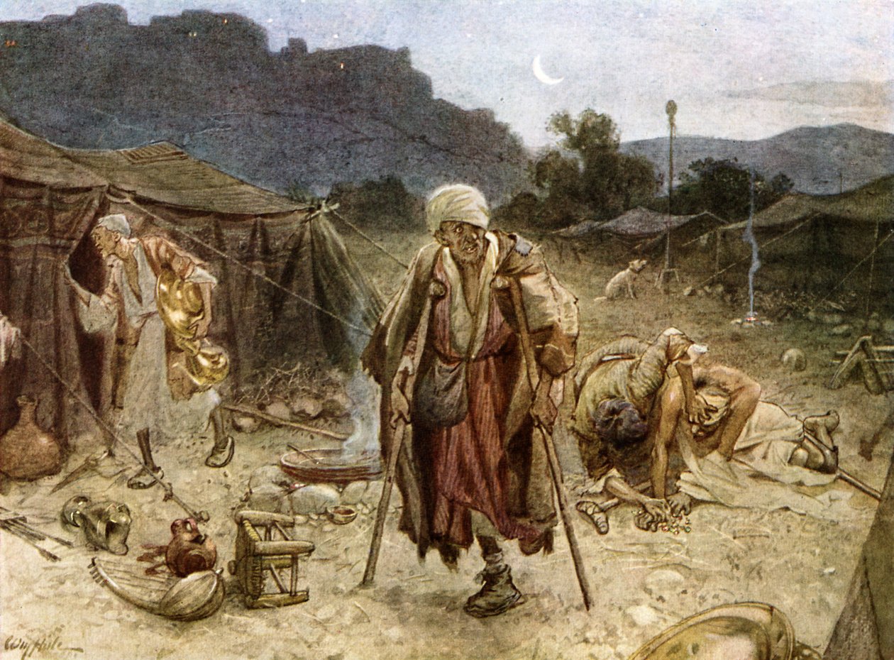 The Four Lepers Looting the Camp of the Syrians by William Brassey Hole