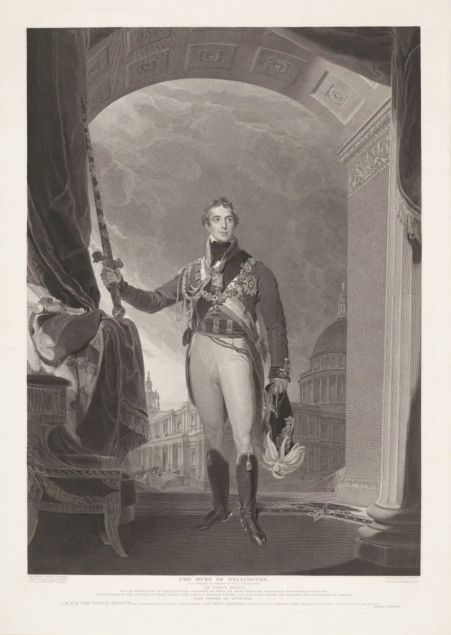 Portrait of Arthur Wellesley, Duke of Wellington by William Bromley (I)