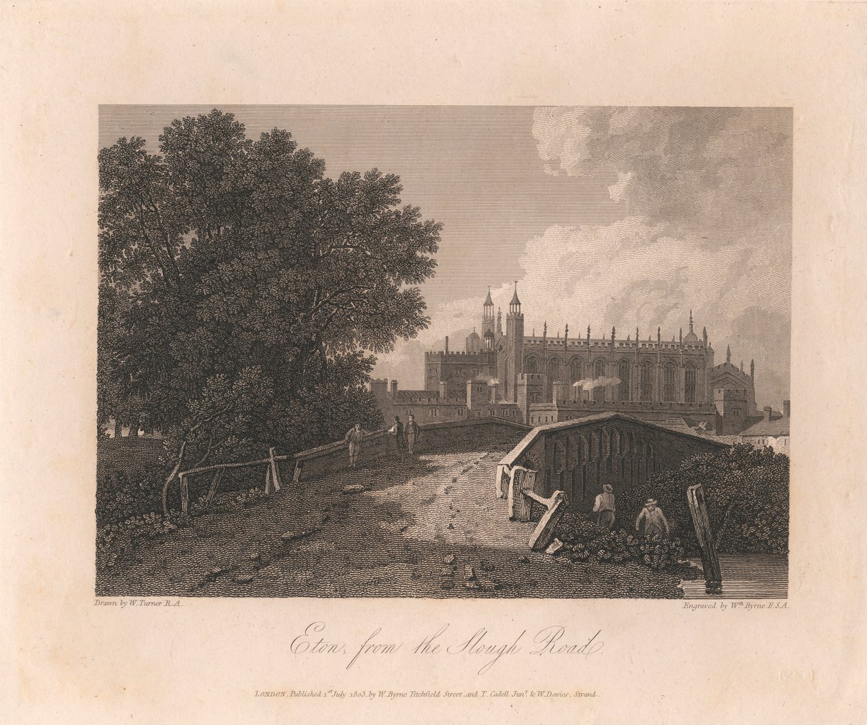 Eton, from the Slough Road by William Byrne