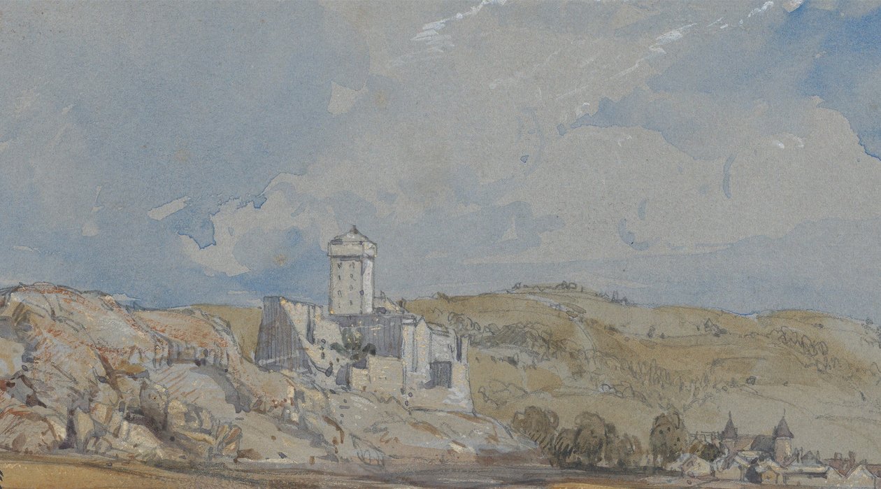 Château de Lourdes, July 11, 1836 by William Callow