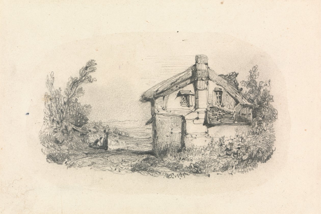 Cottage in a Landscape by William Callow