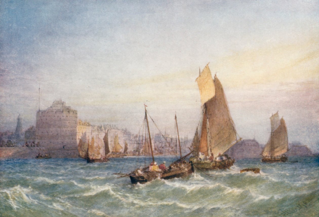 Entrance to the Port of Havre by William Callow