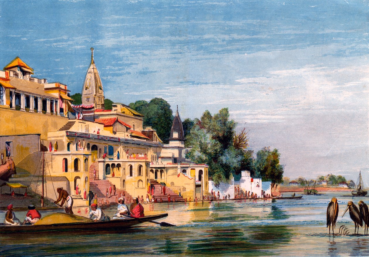 Cawnpore on the Ganges, India by William Carpenter