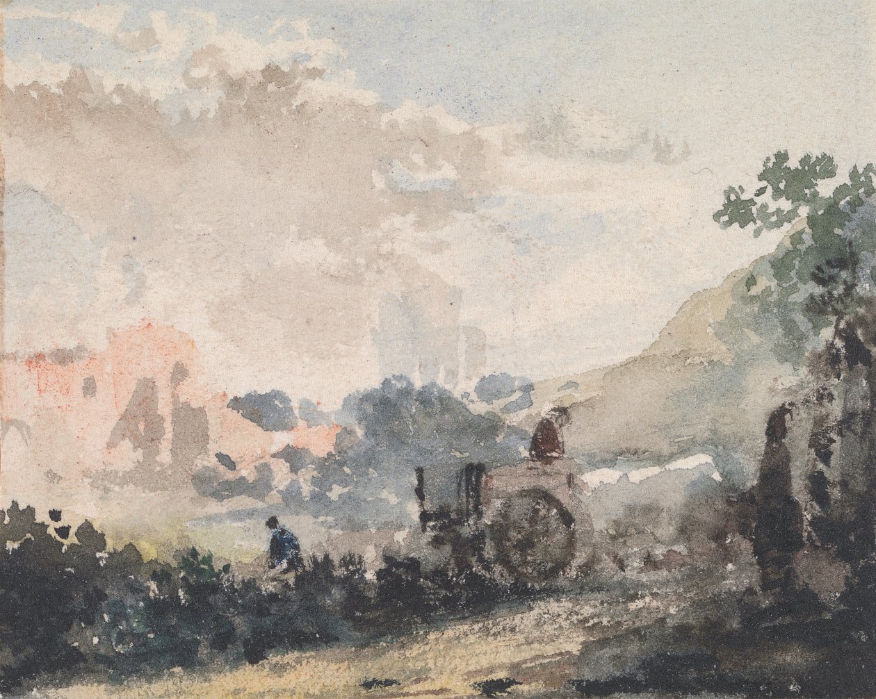 Landscape with Cart by William Collins