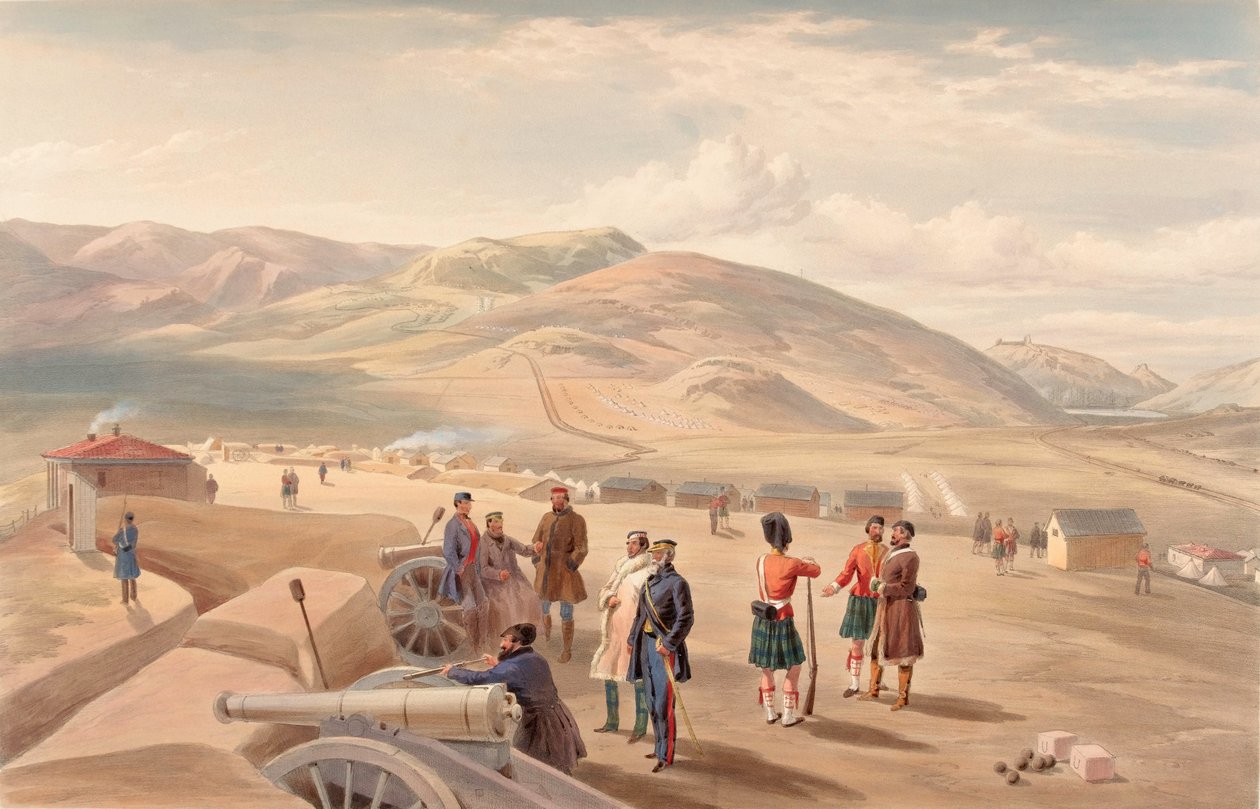 Highland Brigade Camp, Looking South by William Crimea Simpson