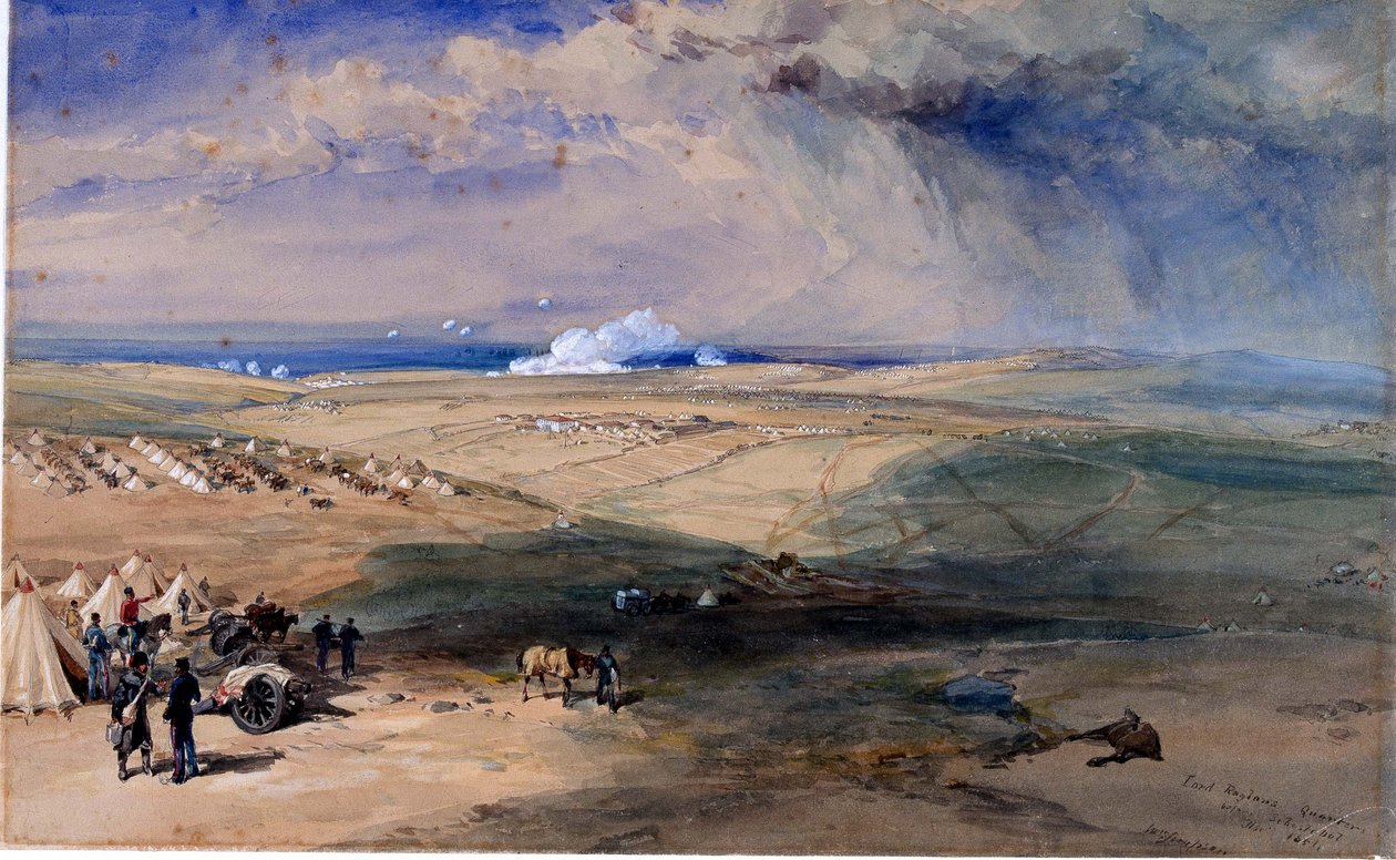 Lord Raglan’s Quarters before Sebastopol, November 1854 by William Crimea Simpson