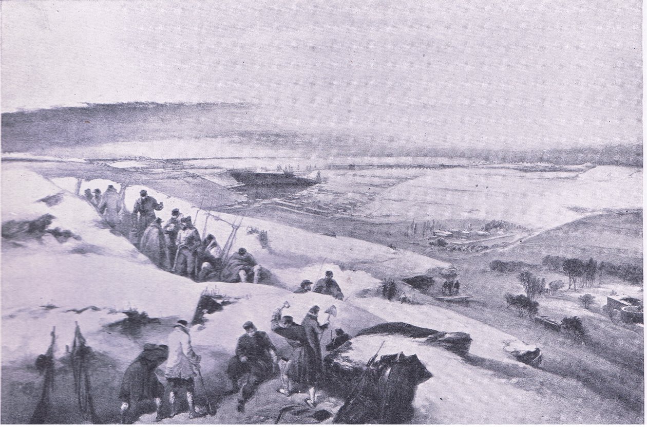Sevastopol from the battery on the extreme right of French attack by William Crimea Simpson