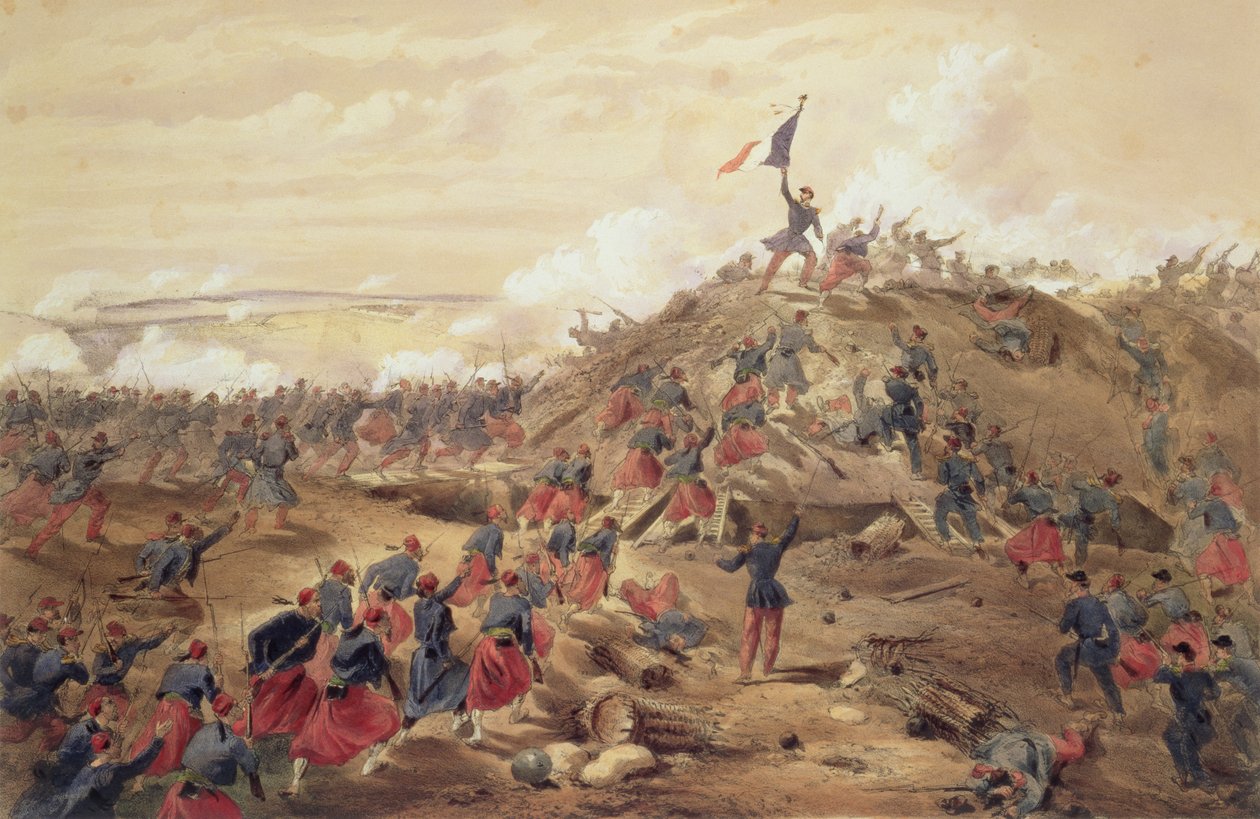 The Attack on the Malakoff by William Crimea Simpson