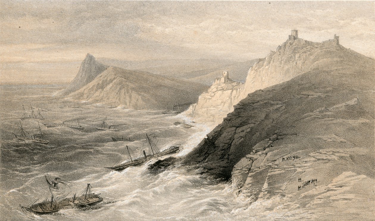 The Gale off the Port of Balaklava by William 