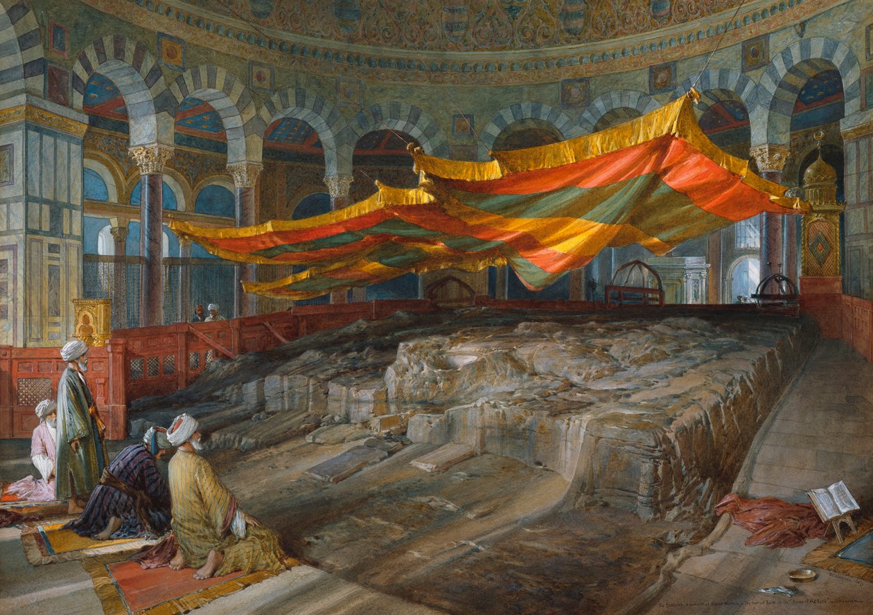 The Sacred Rock, Jerusalem by William Crimea Simpson