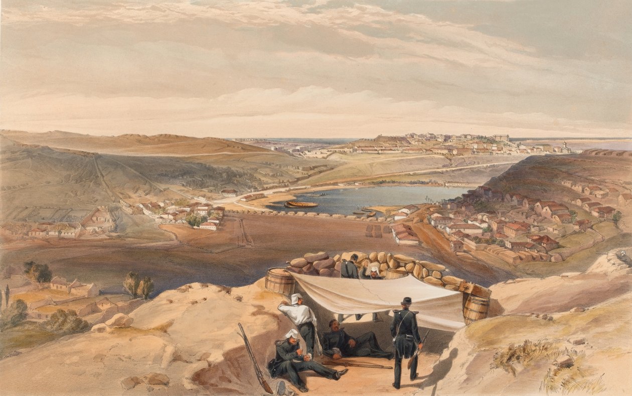 The Town Batteries or Interior Fortifications of Sebastopol from the Advanced Parallel of Chapman