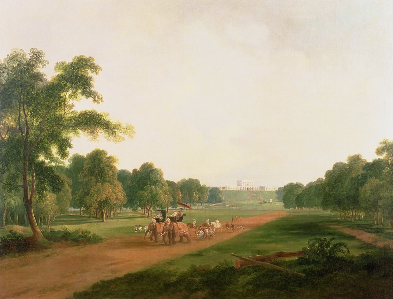 A Hunting Party in India by William Daniell