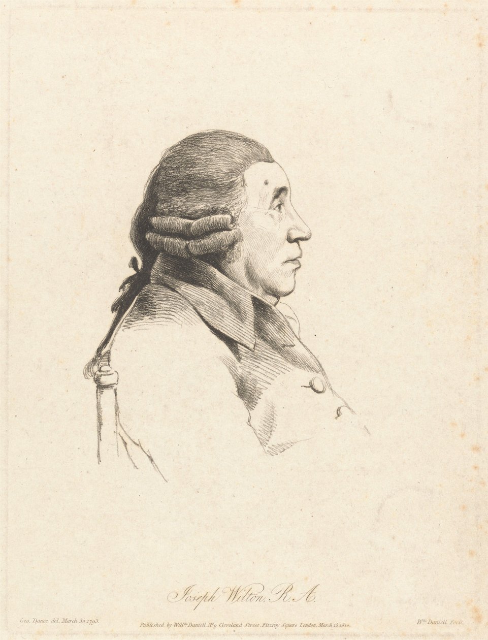 Joseph Wilton, R.A. by William Daniell