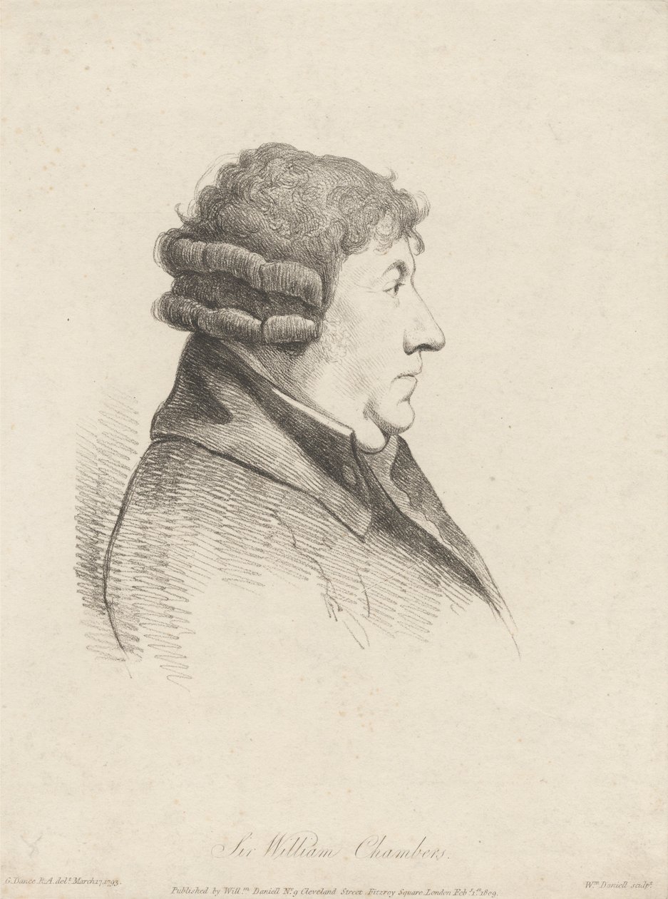 Sir William Chambers by William Daniell
