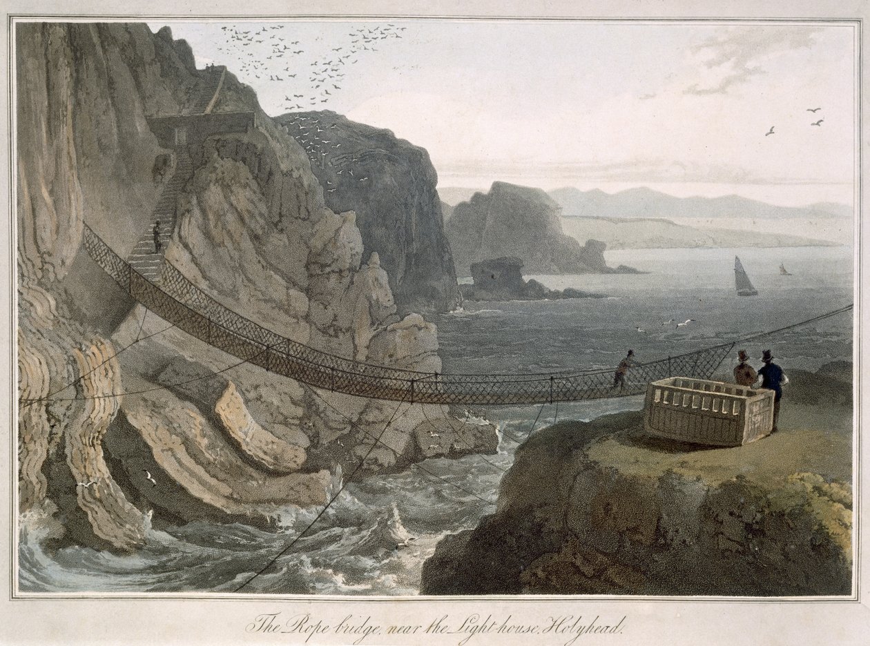 The Rope Bridge near the Lighthouse, Holyhead, from 