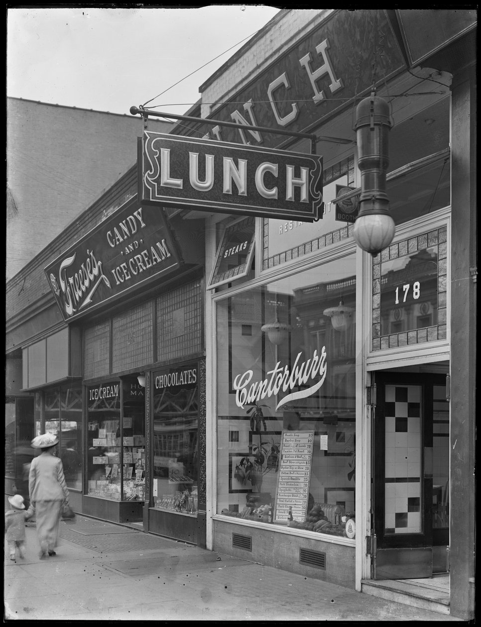 Canterbury Lunch sign at 202 (or 178) E. 125th Street, New York City, May 2, 1916 by William Davis Hassler
